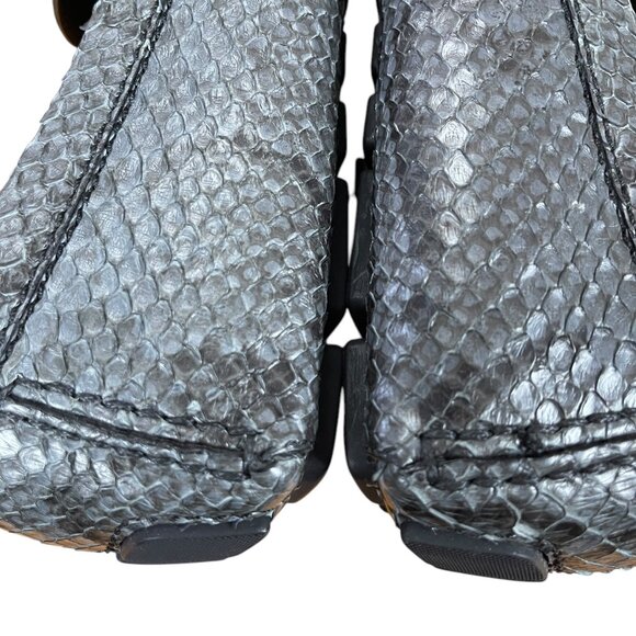 NEW LOUIS VUITTON Exotic Python Snakeskin Loafer Drivers Mens Shoes LV 10 =US 11 - Picture 13 of 15